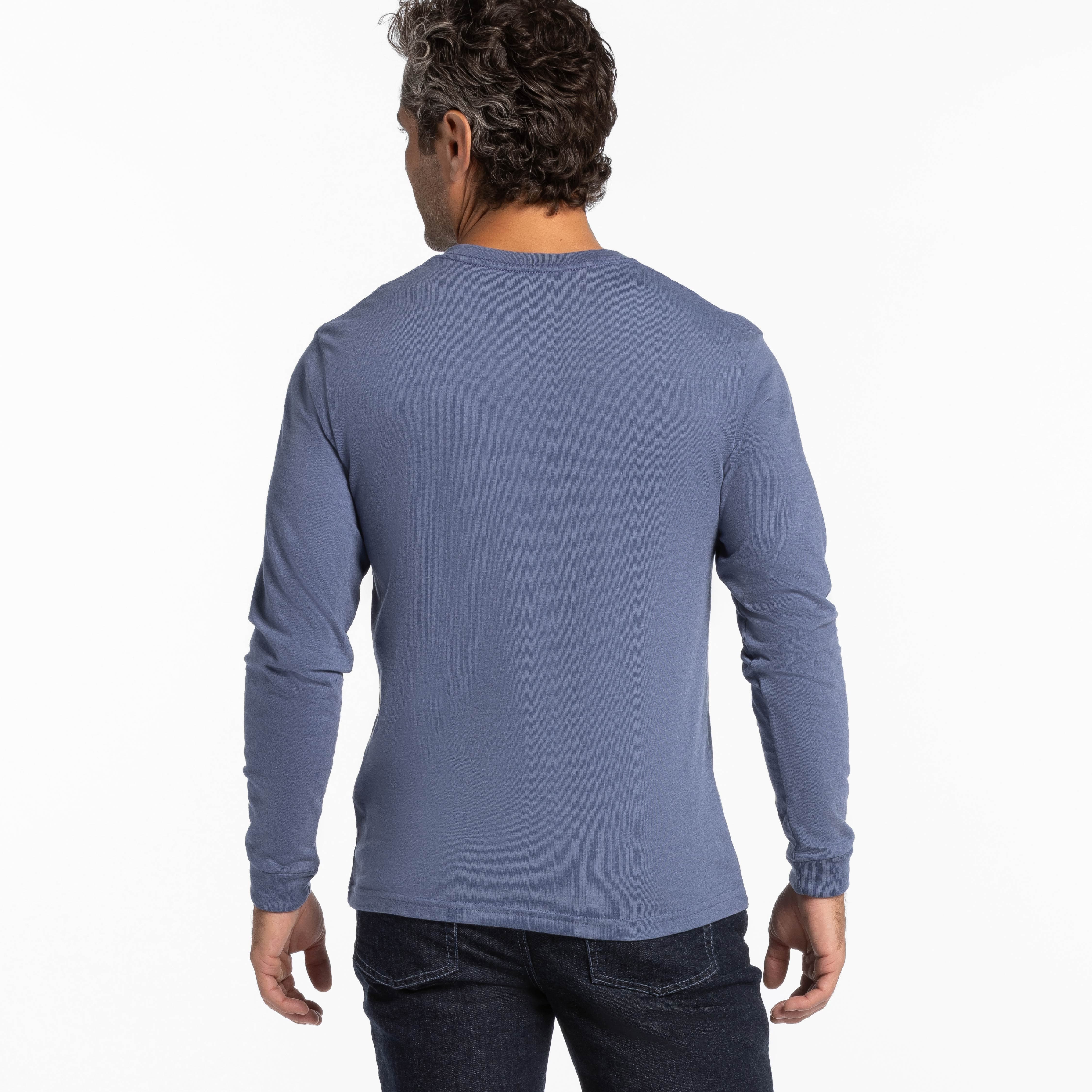 Heather Blue Henley