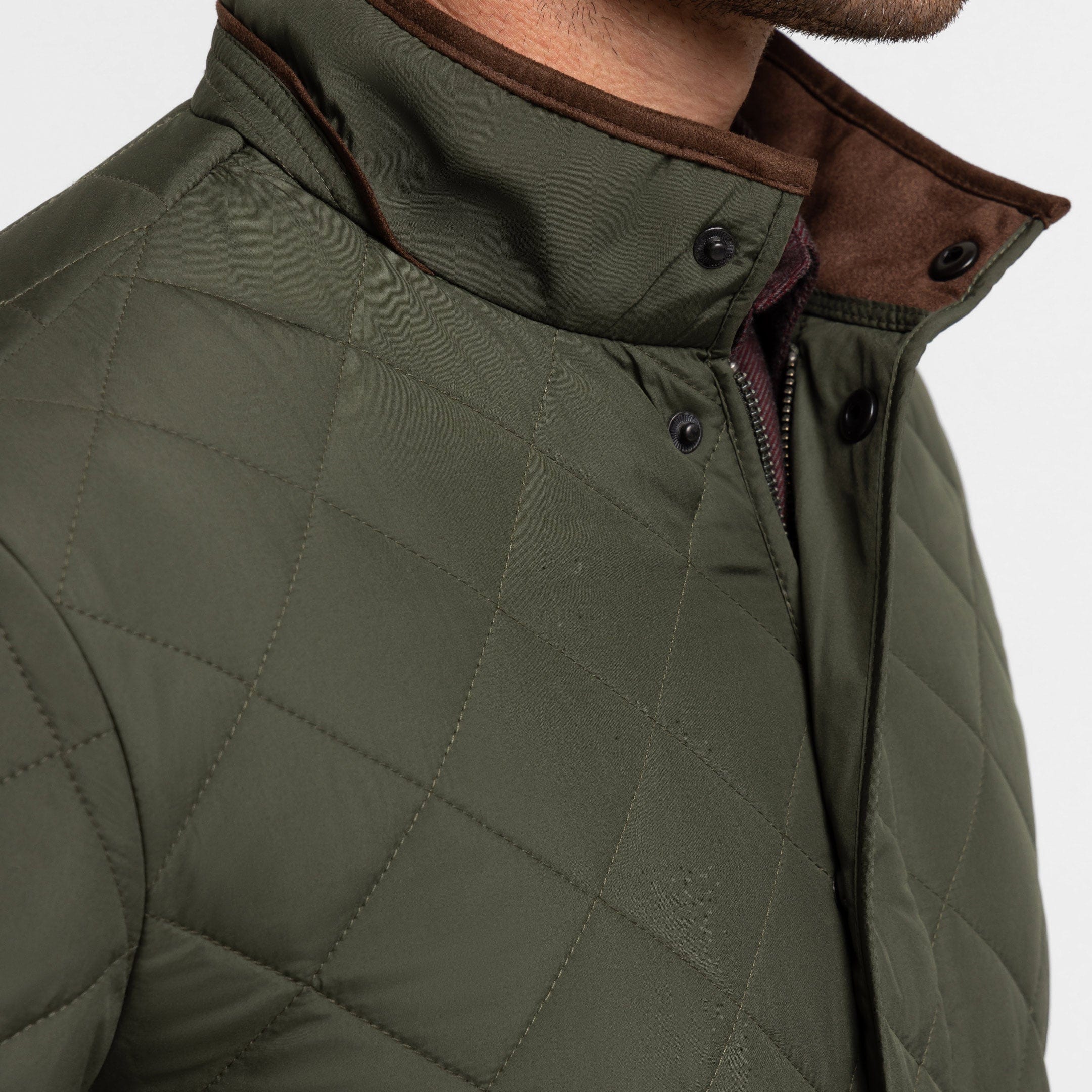 Army Green Quilted Jacket