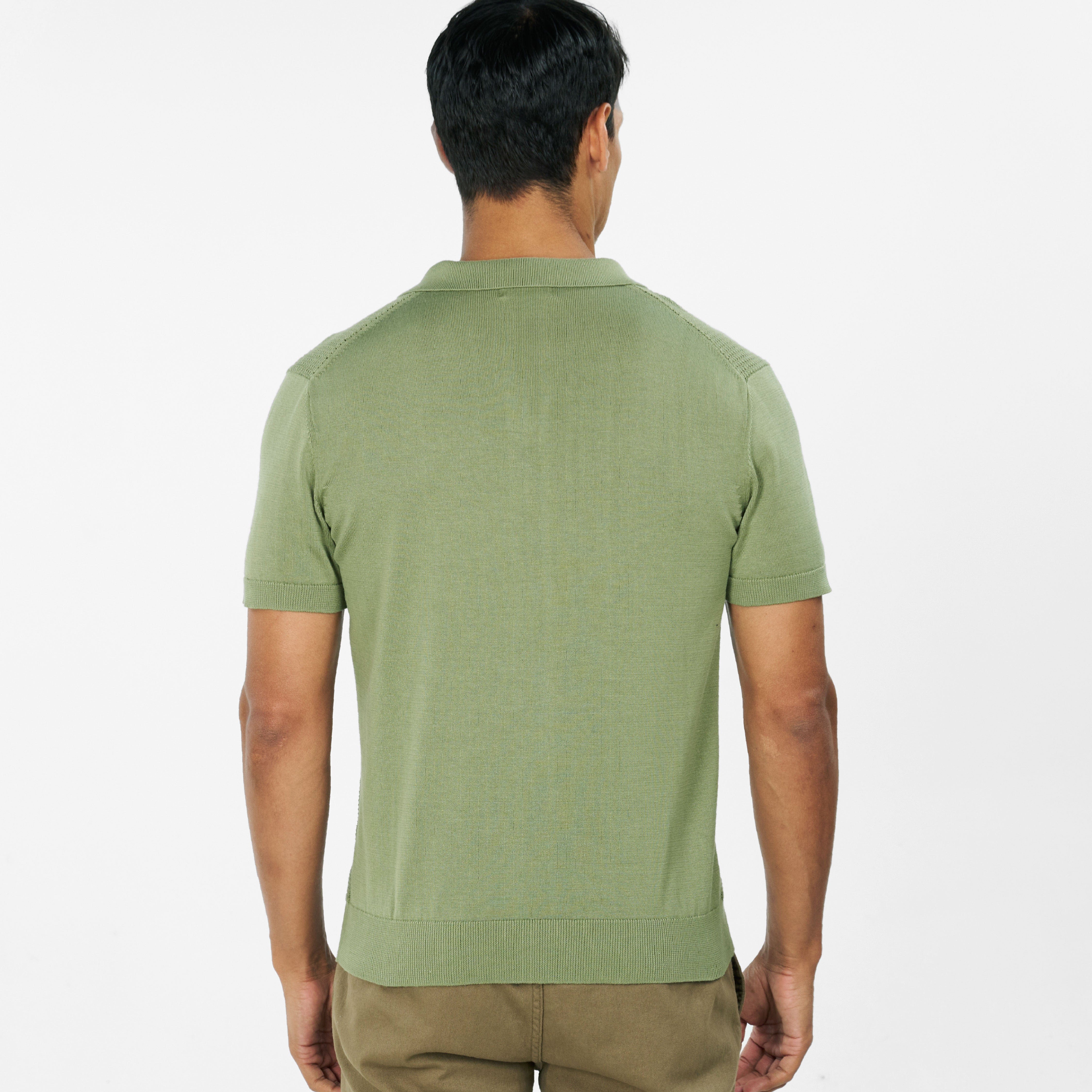 Green Knit Polo