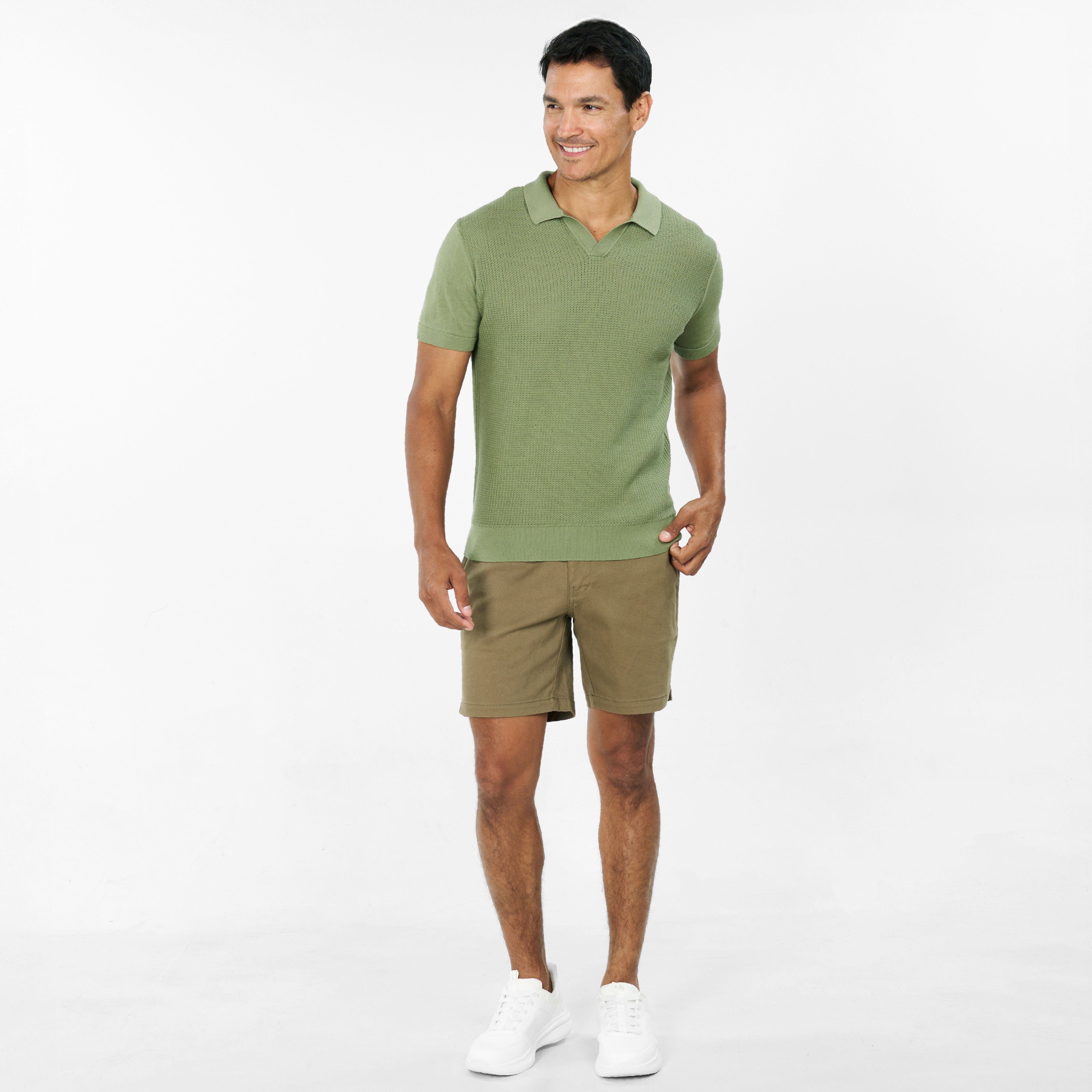 Green Knit Polo