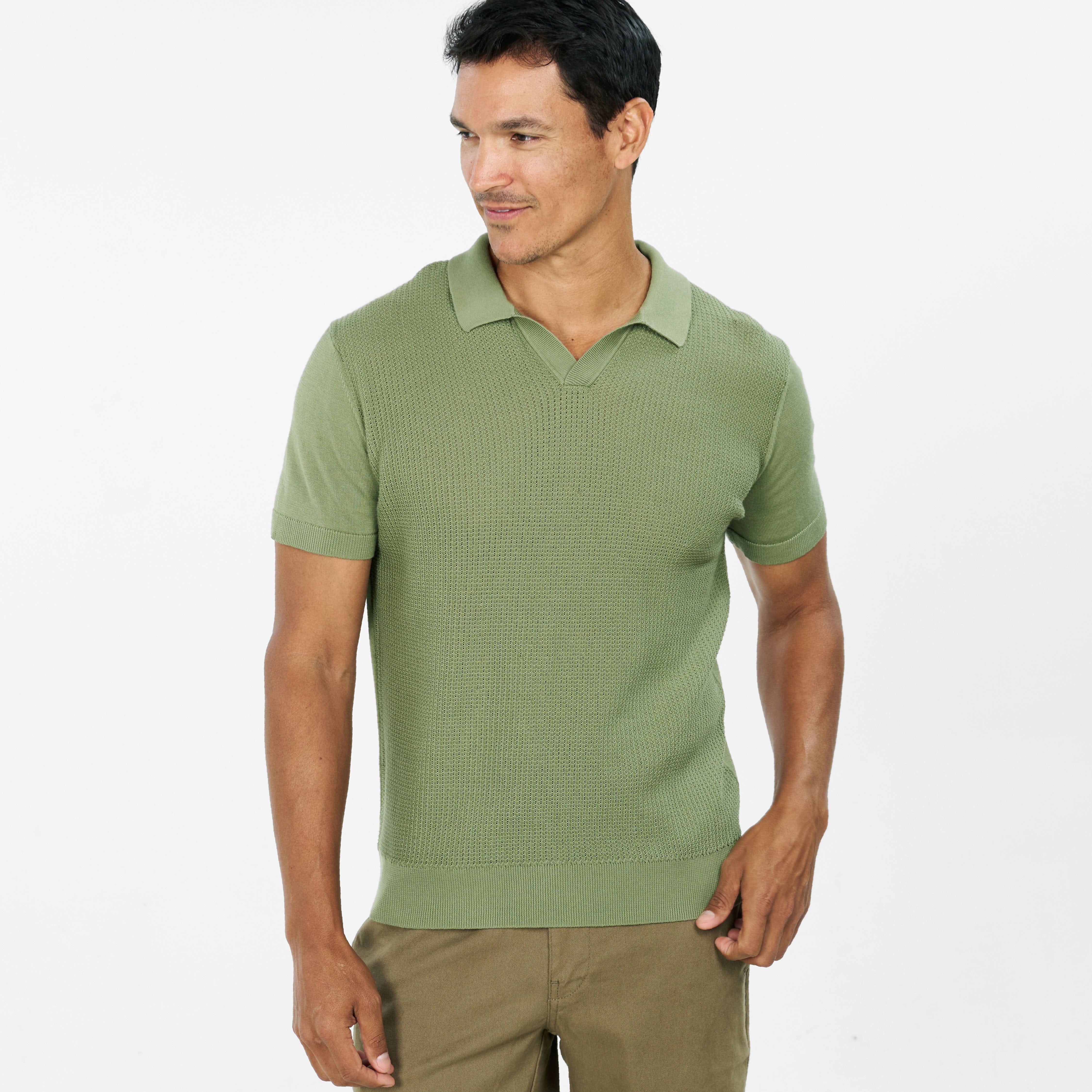Green Knit Polo