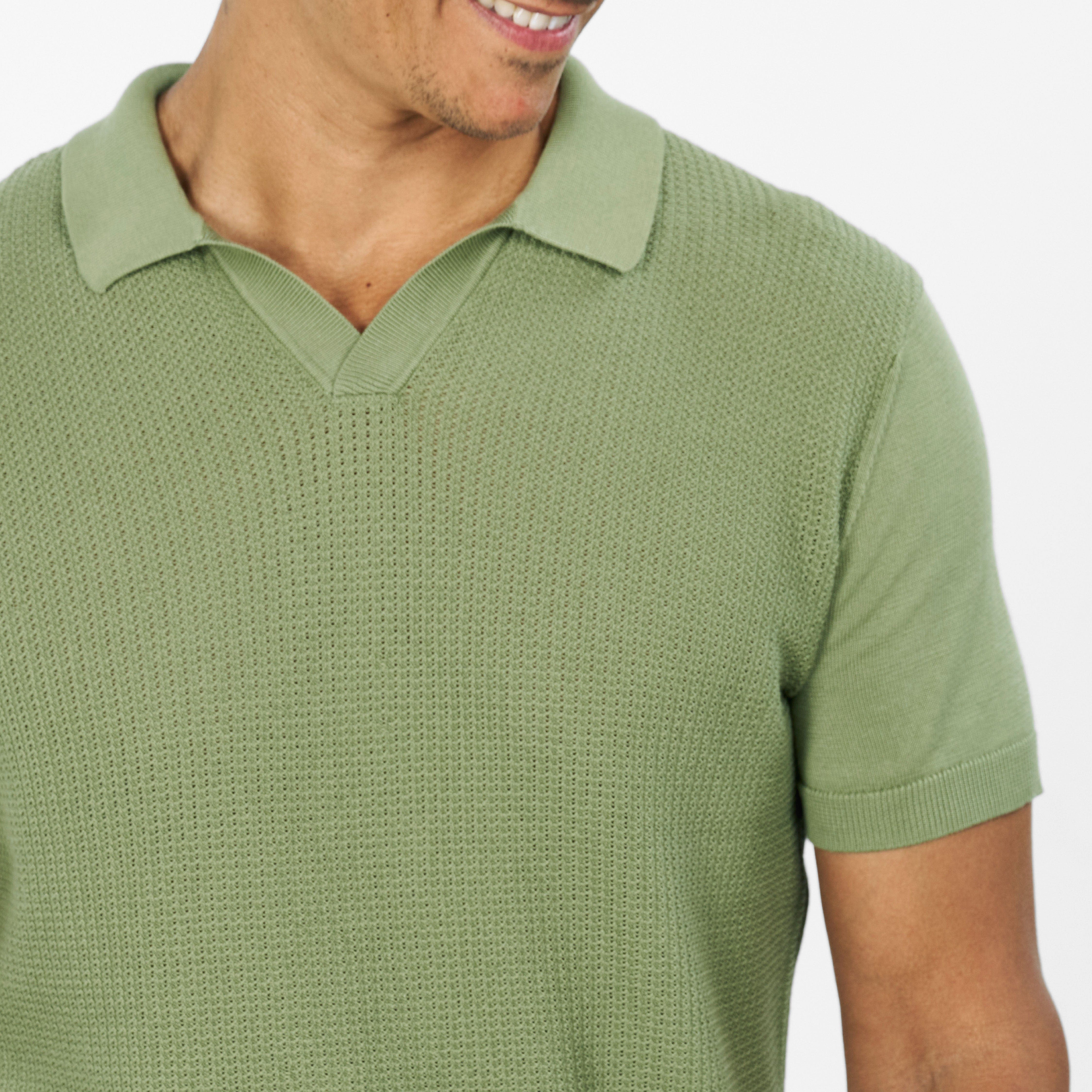 Green Knit Polo