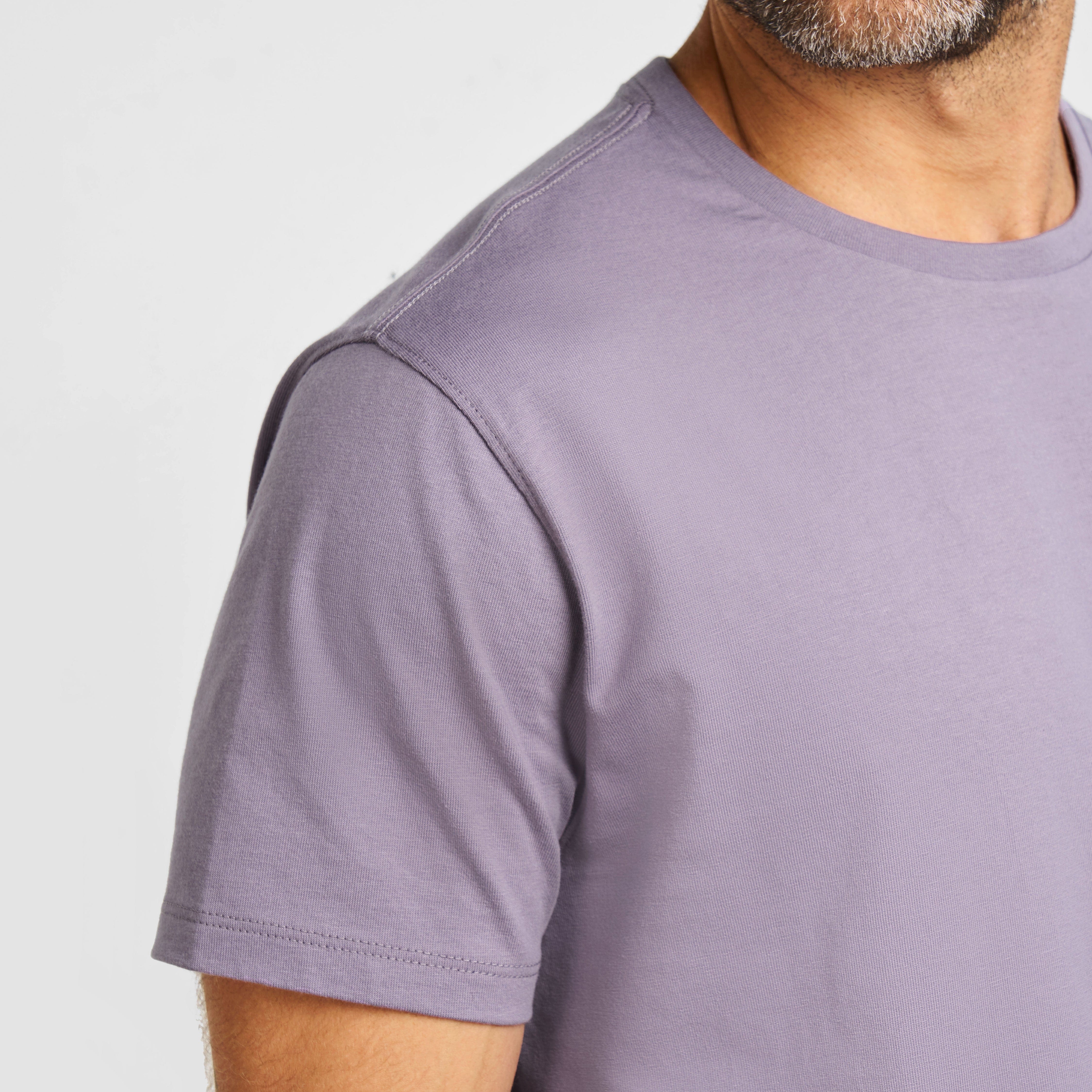 Lavender Pima Cotton Crew Neck Tee