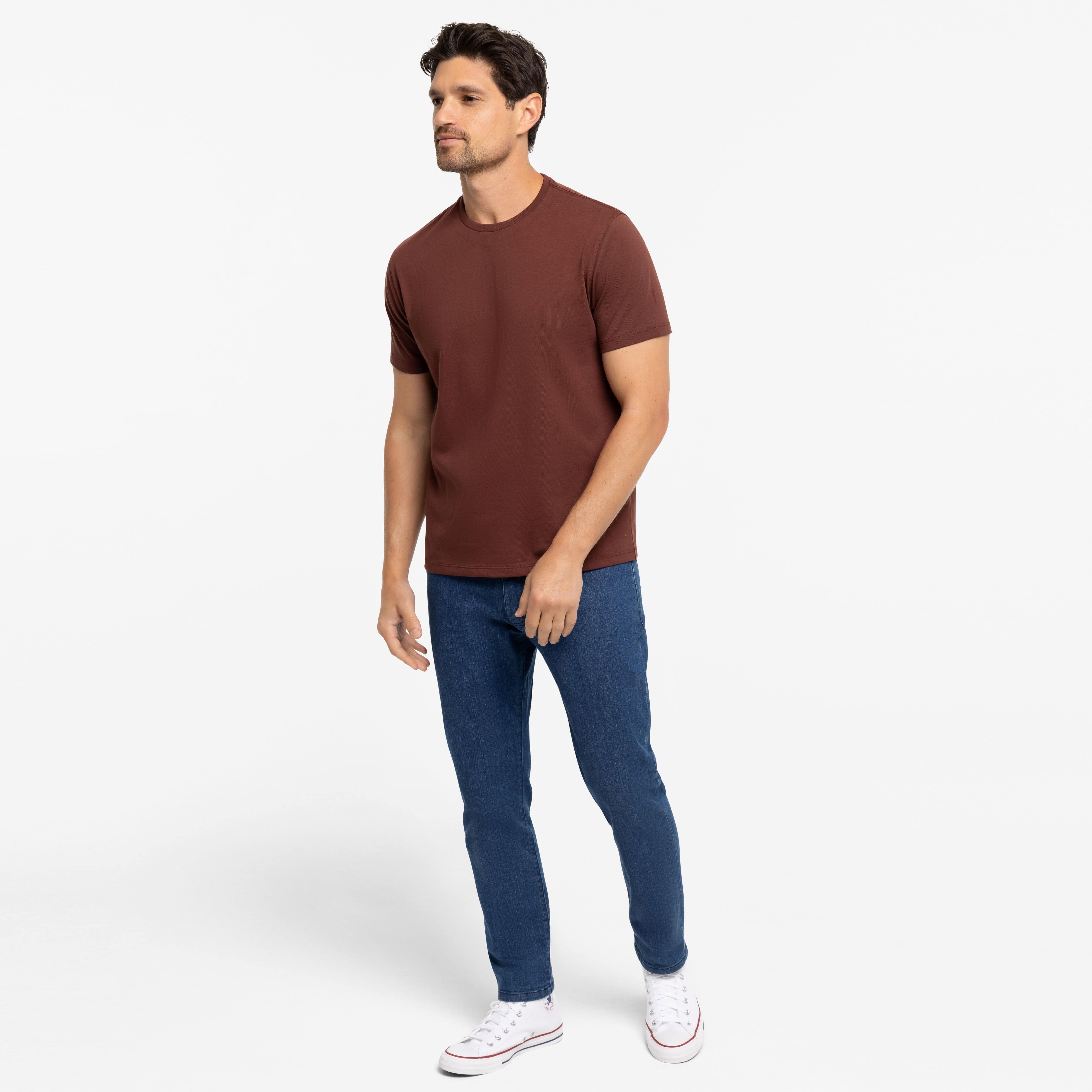 Rum Pima Cotton Crew Neck Tee