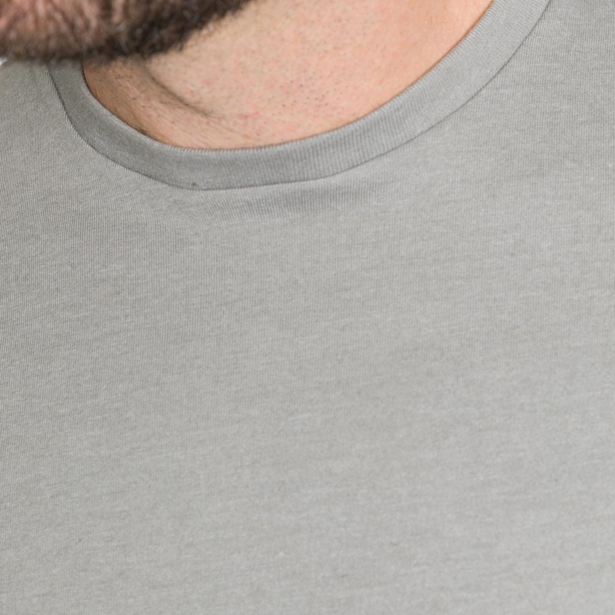 Heather Light Grey Crew Neck Tee