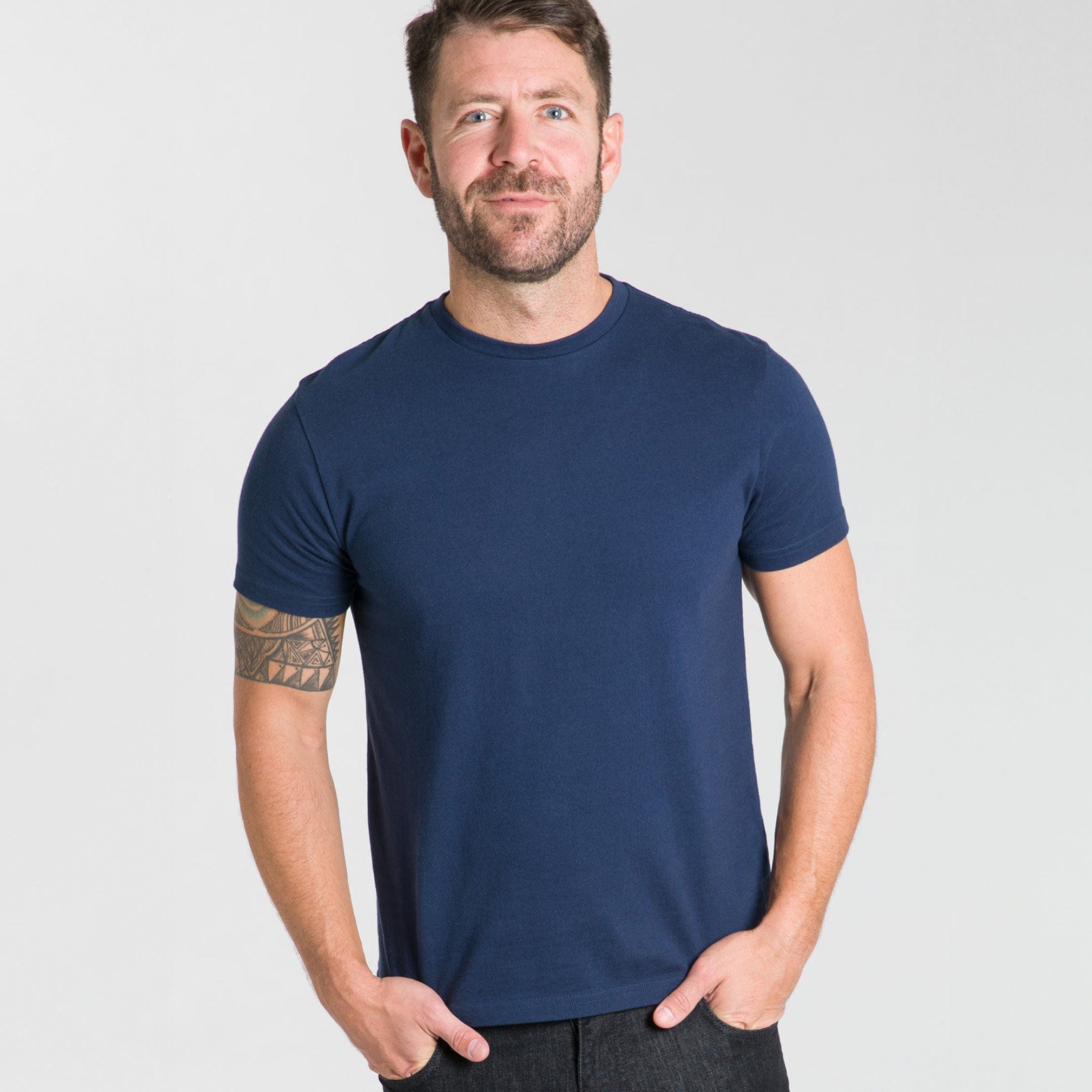 Navy Crew Neck Tee