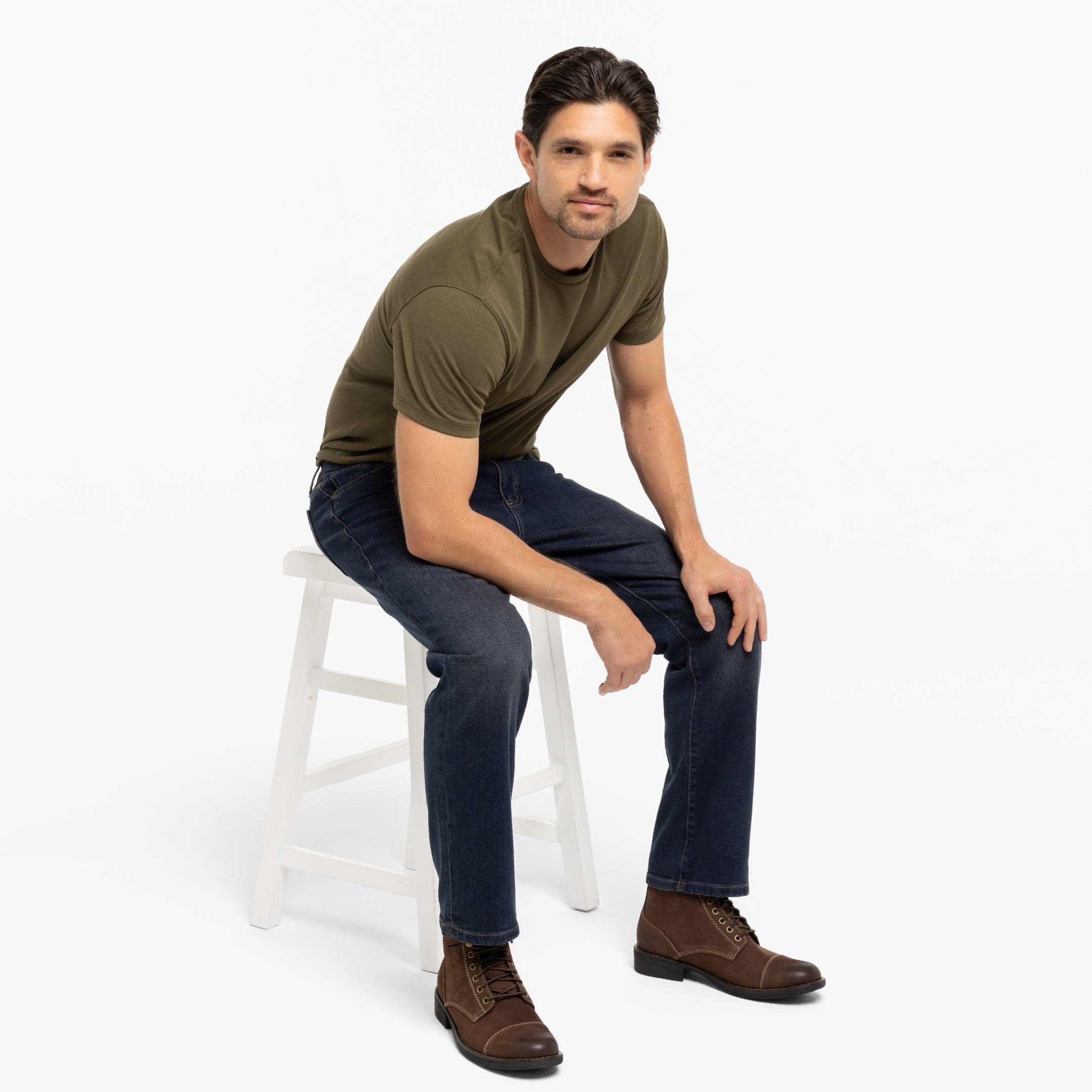 Straight Fit Dark Wash Midtown Jeans