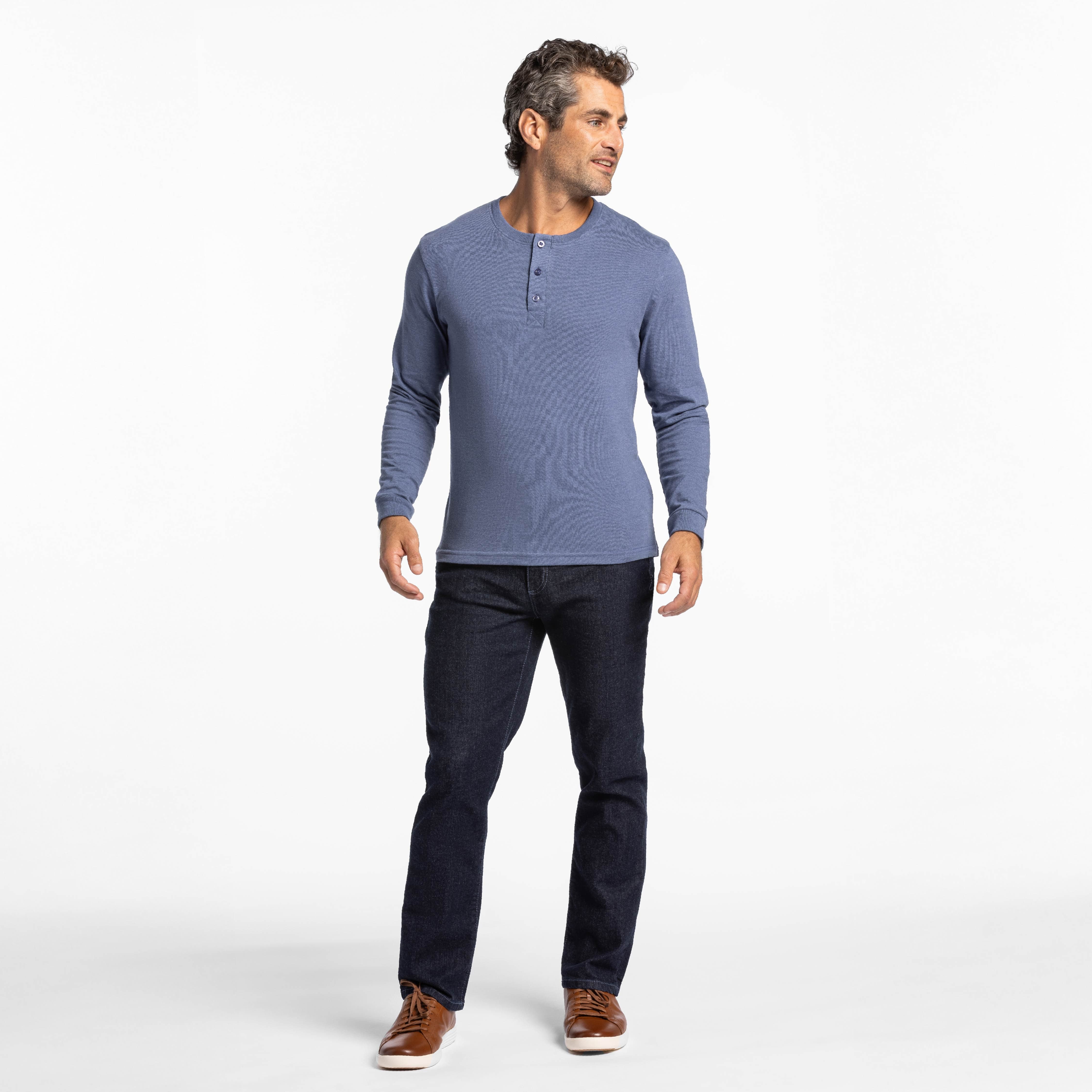 Straight Fit Indigo Wash Essential Jeans