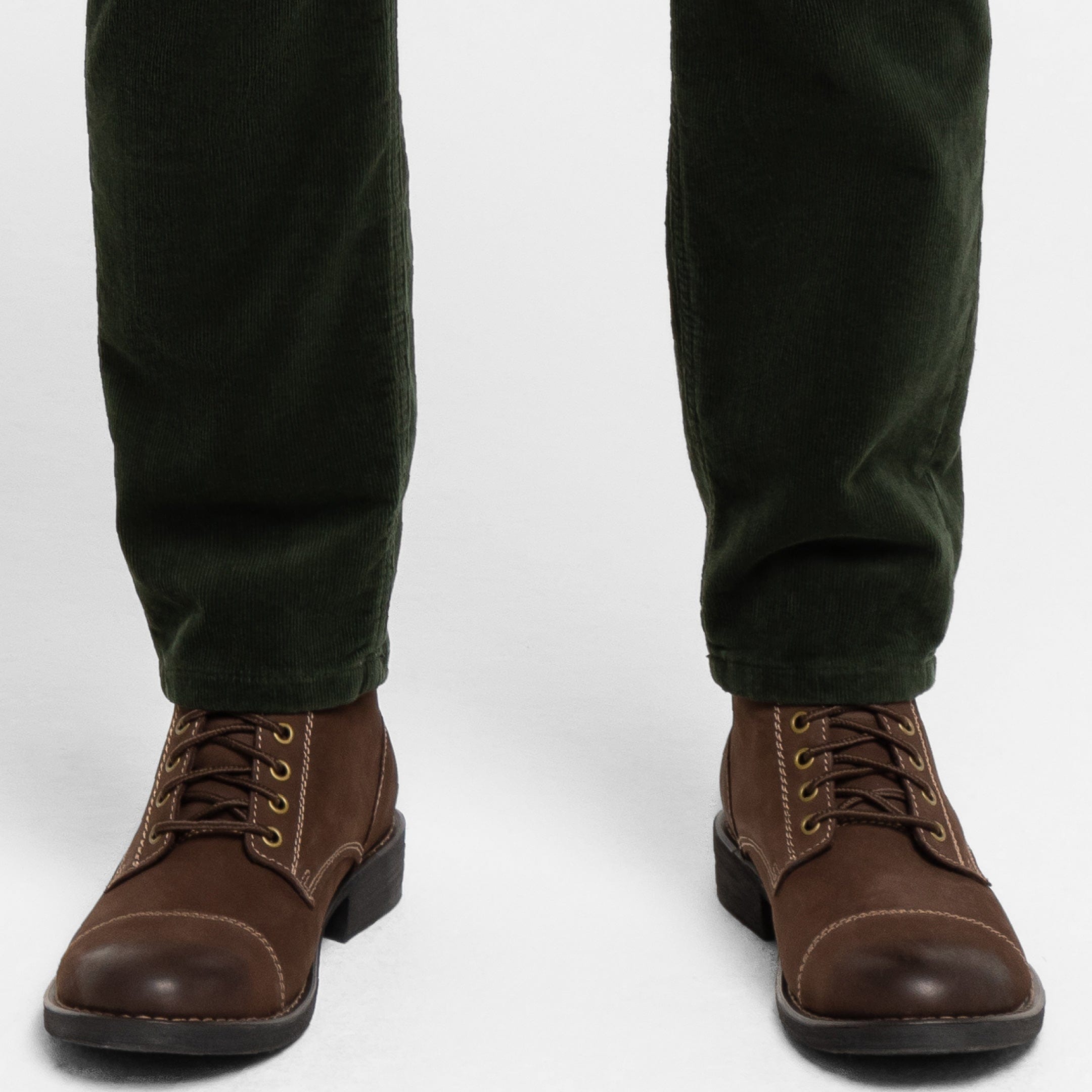 Green Stretch Corduroy Pant