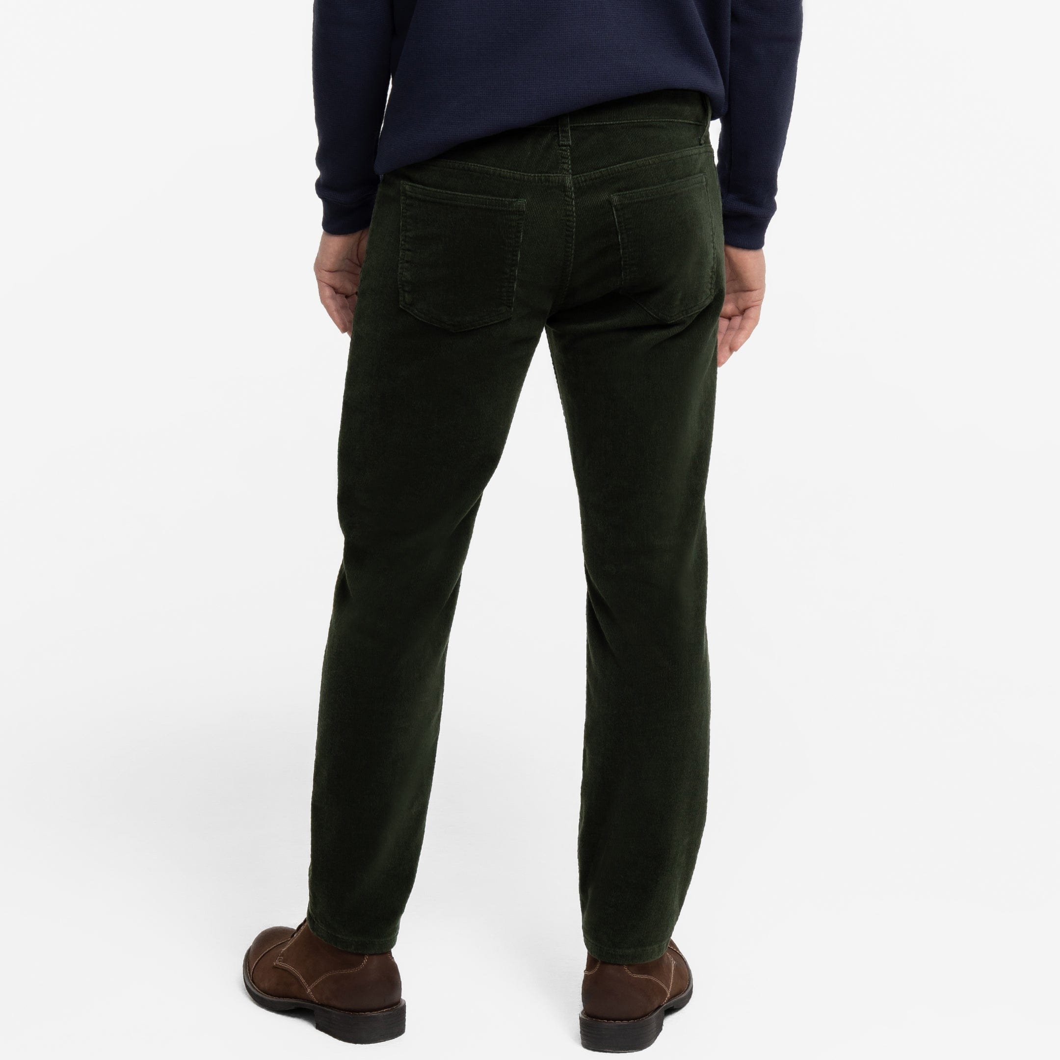 Green Stretch Corduroy Pant