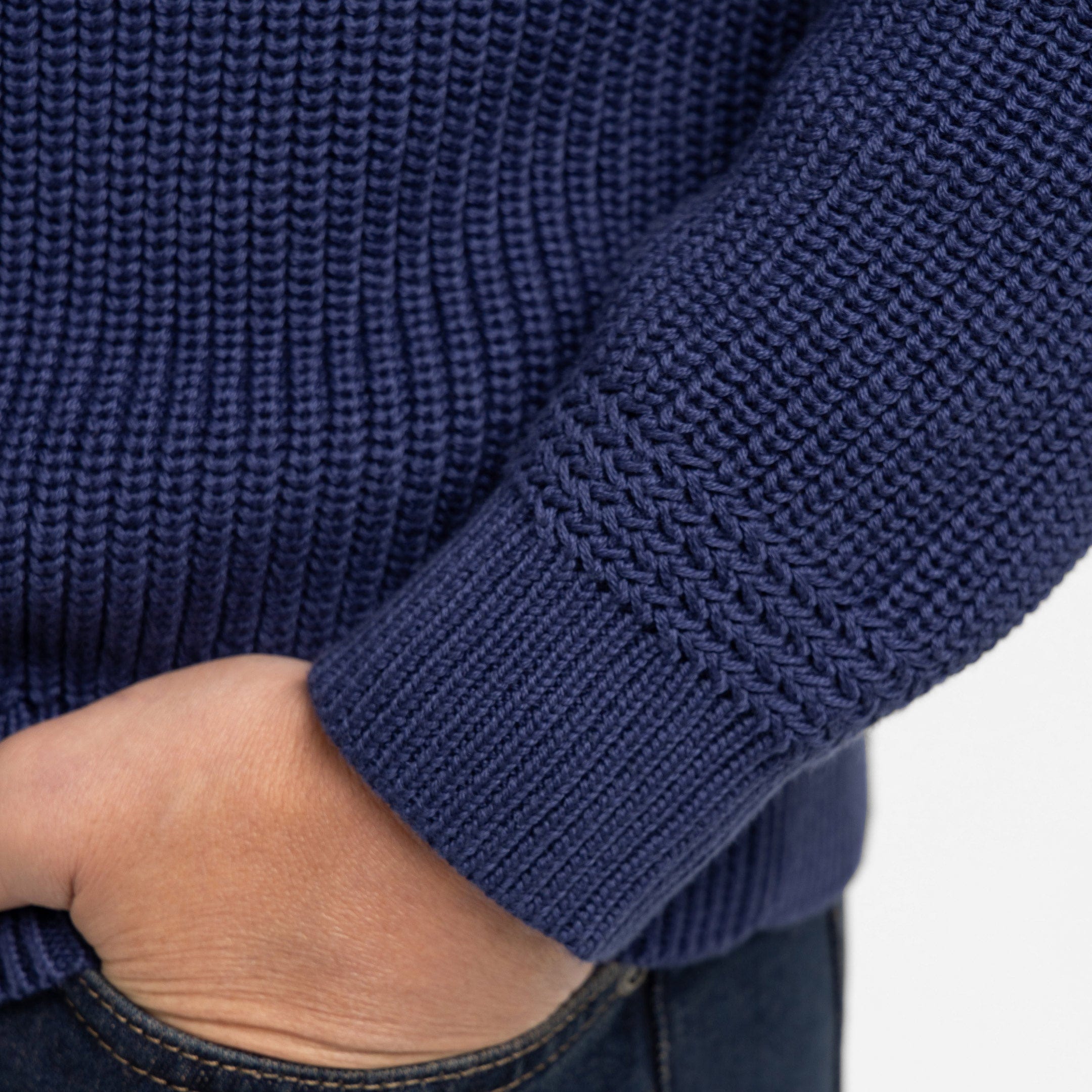 Indigo Chunky Knit Sweater