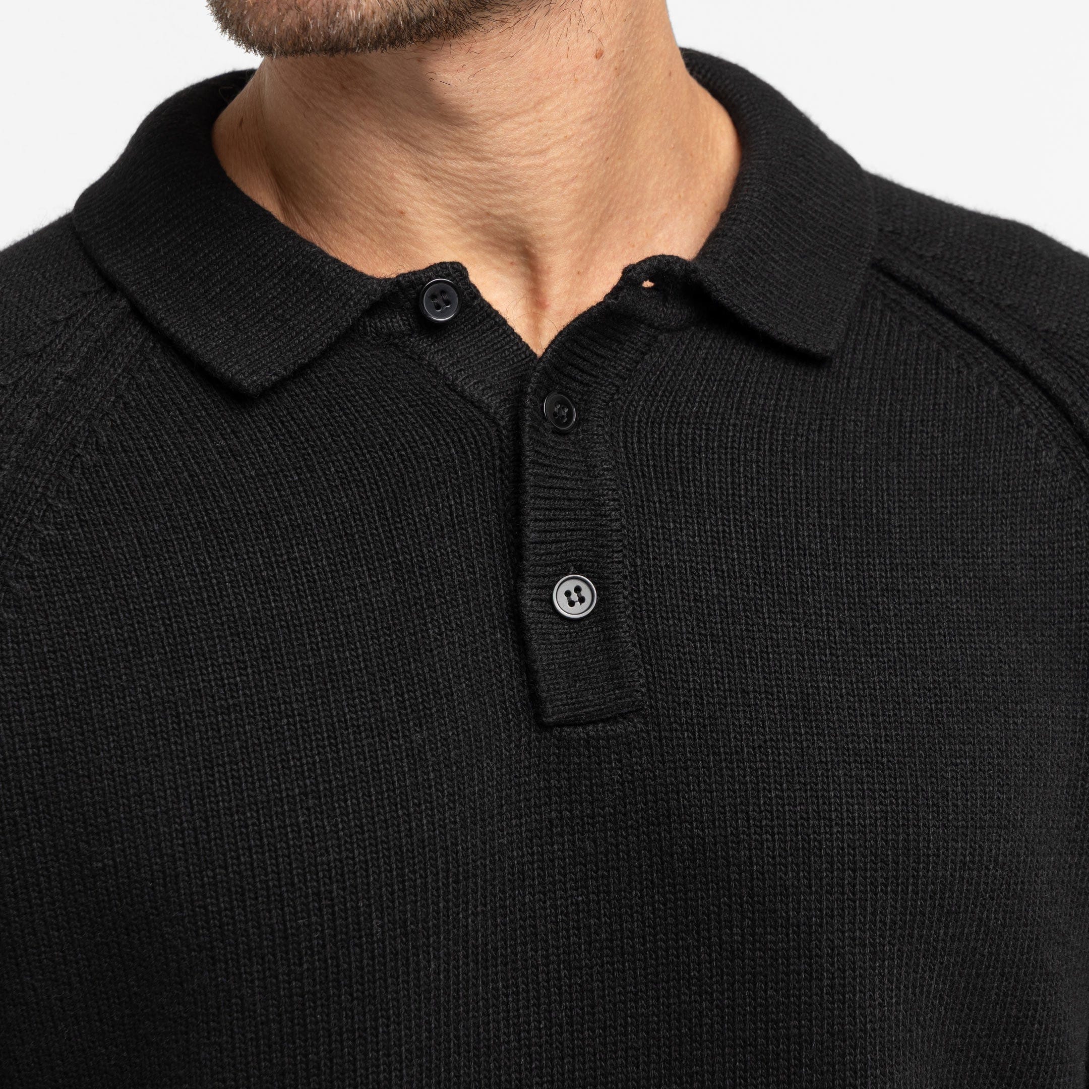 Black Sweater Polo