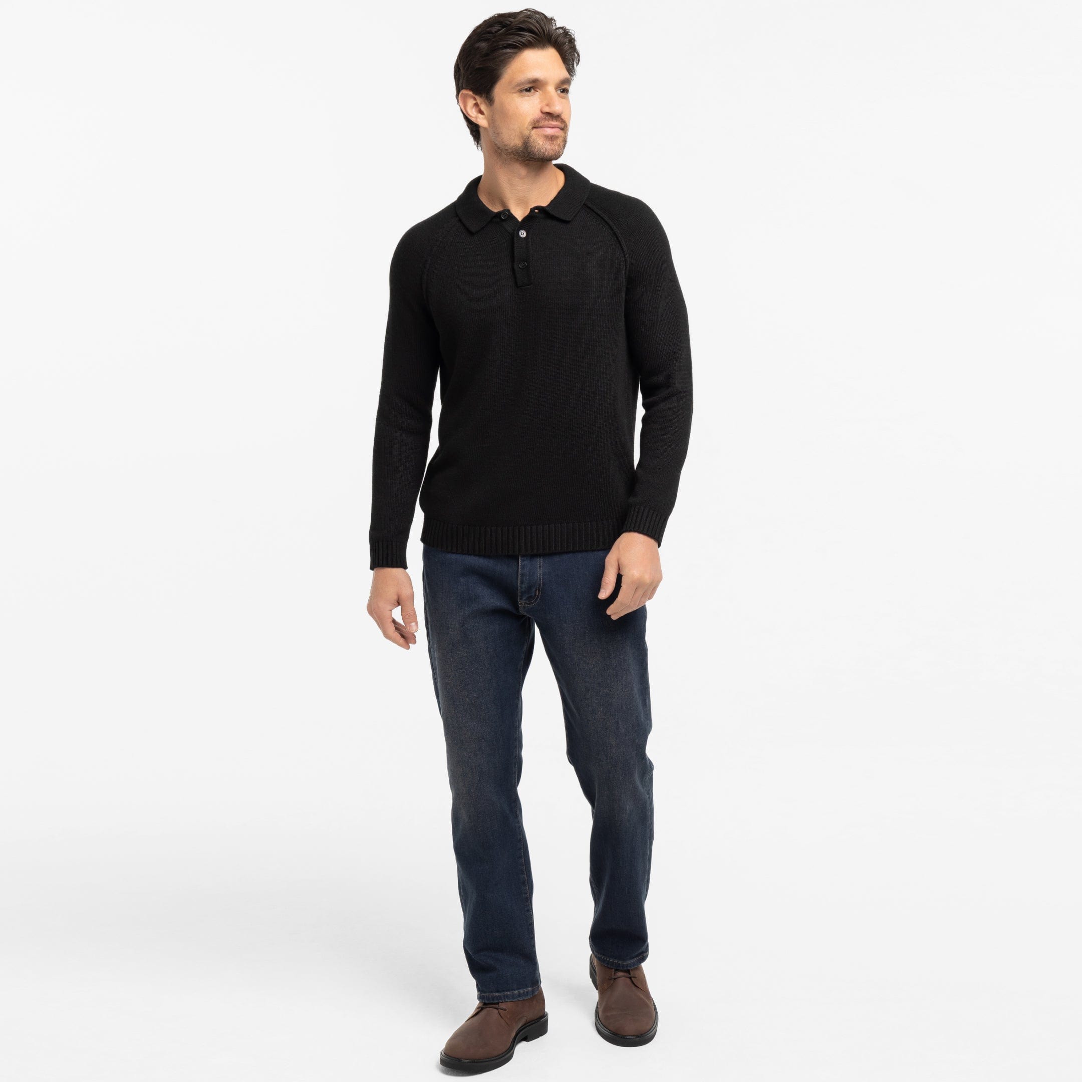 Black Sweater Polo