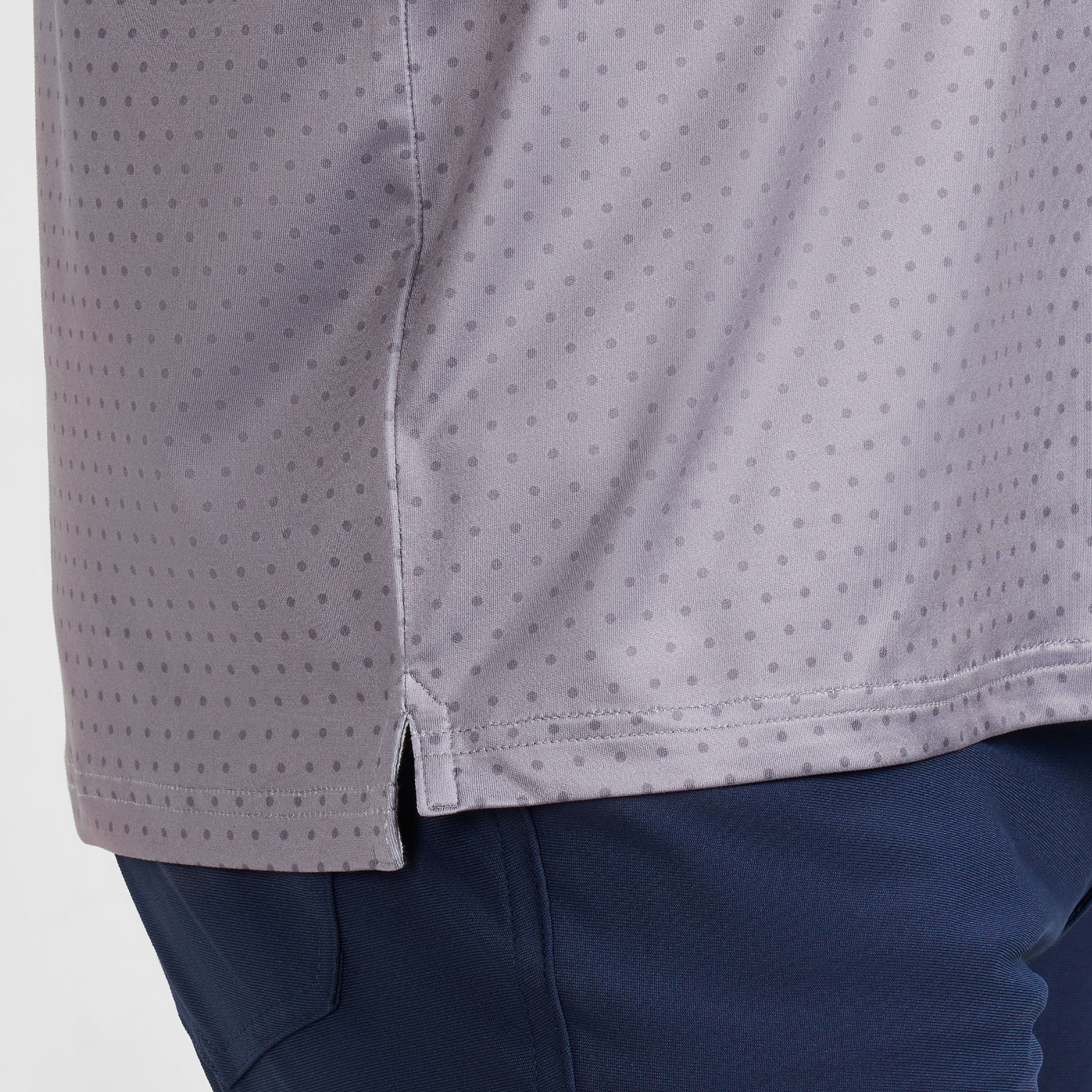 Grey Dots Tech Polo